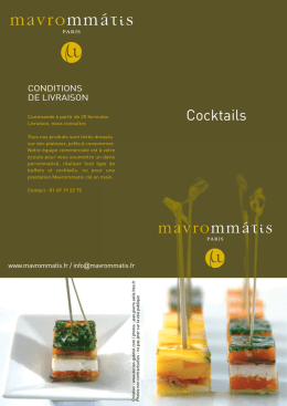 Cocktails - Mavrommatis