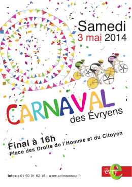 Le programme du Carnaval 2014