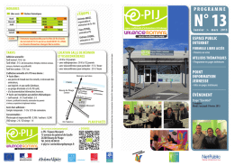 Programme e-PIJ n°13 - Janvier - Valence Romans Sud Rhône