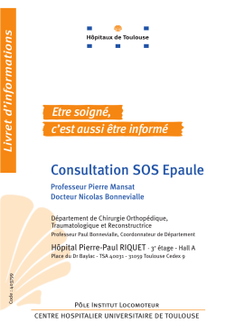 Consultation SOS épaule [ - 966.4 ko]
