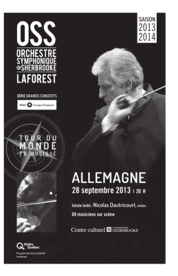 ALLEMAGNE - Orchestre Symphonique de Sherbrooke