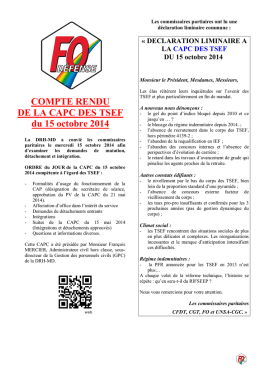 CAPC DES TSEF 15 octobre 2014