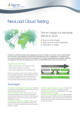 NeoLoad Cloud Testing