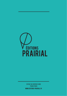 télécharger le PDF - Éditions Prairial