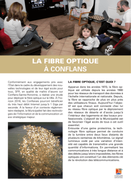 la fibre optique à conflans - Ville de Conflans-Sainte