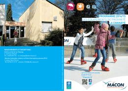 Programme 2014-2015 du Centre social de La Chanaye