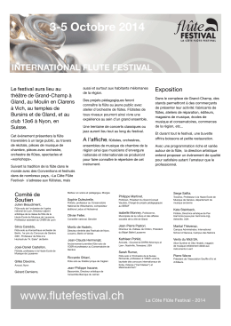 festival - Orchestre de Flûtes du Rhône