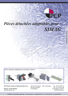 Pi&egrave;ces d&eacute;tach&eacute;es adaptables pour : SIMAG