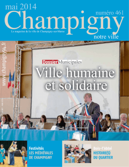 Couv mai 14.indd - Mairie de Champigny sur Marne