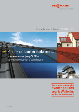 Guide boiler solaire Viessmann Juin 2014991 KB