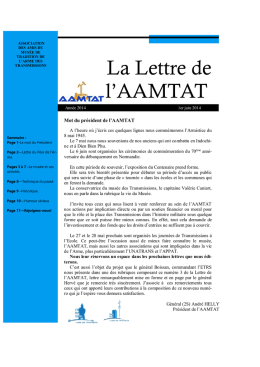 Bulletin N°3 AAMTAT
