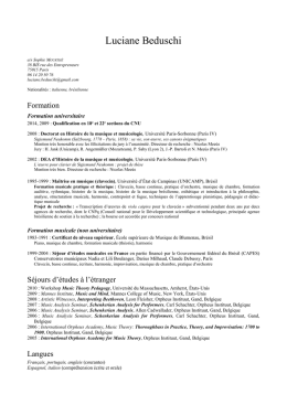 Luciane Beduschi, Curriculum Vitae (pdf) - Université Paris