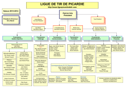 Organigramme Ligue de Picardie 3 octobre 2014