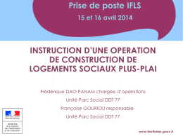 IFLS_logt_ordinaire_avril_2014 - Financement du logement social
