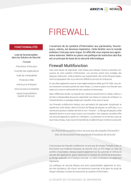Firewall (FR) - Stormshield