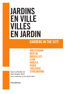 GARDENS IN THE CITY - Editions Parenthèses