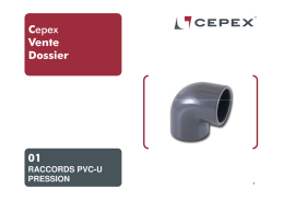 Raccords Cepex PVC pression