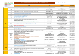 2014 : calendrier des activites attelage en rhone-alpes