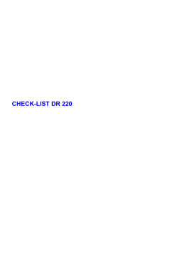 Copie de checklist DR 220 F-CR
