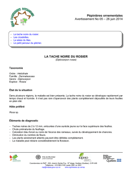 Avertissement No 05 – 26 juin 2014 - Agri