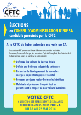 Élections - CFTC-CMTE
