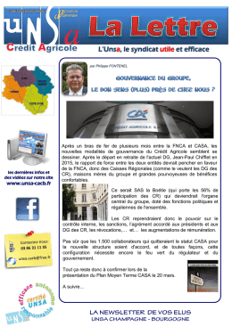 LdE 02-2014 - UNSA Crédit Agricole Champagne Bourgogne