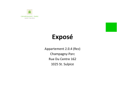 Expose Appartement 2.0.4 - Rue Du Centre 162 Rez