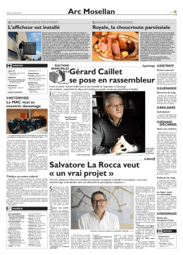 Salvatore La Rocca veut « un vrai projet » Gérard