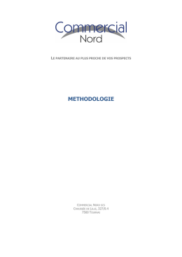 methodologie - commercial-nord