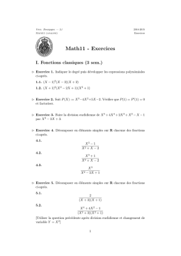 Math11 - Exercices