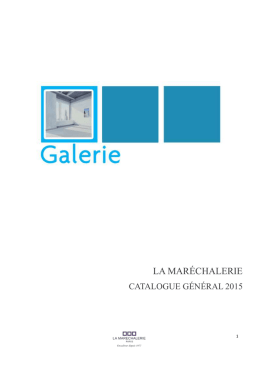 les collections galerie - La Marechalerie Paris