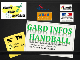 Gard Infos 38 - Hand Ball Club Sommièrois (HBCS)