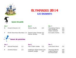 Olympiades 2014