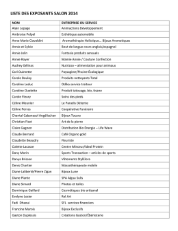 liste des exposants salon 2014