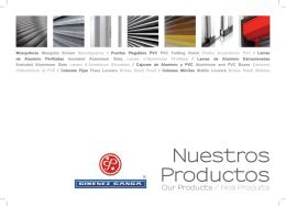 Nuestros Productos Our Products / Nos Produits