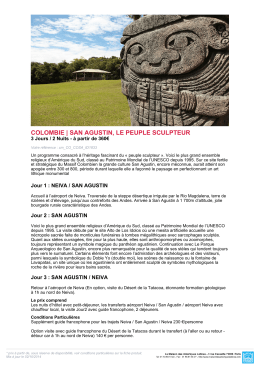 colombie | san agustin, le peuple sculpteur