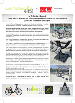 E Cadran - ARCADE CYCLES - Transports Publics 2014
