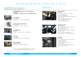 Distributeurs et visas des films au programme PDF, 1006 Ko