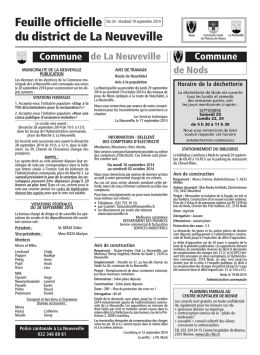 No 34 - 19 septembre - Imprimerie du Courrier, La Neuveville
