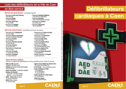 Liste des défibrillateurs de la Ville de Caen (PDF)