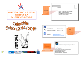 Calendrier 2014-2015 - Judo Club Haute Goulaine