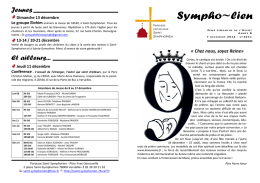 Sympholien du 07 12 2014 - Paroisse Saint Symphorien
