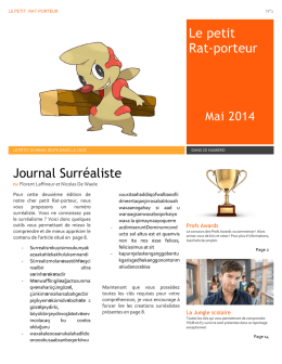 Le petit Rat-porteur Journal Surréaliste - Institut Saint-Jean