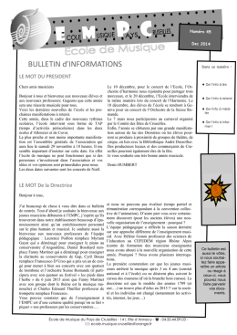 Bulletin dec 2014 VF2 n°45 - Communauté de Communes du
