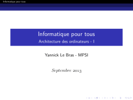Informatique pour tous - CPGE du Lycée Montesquieu