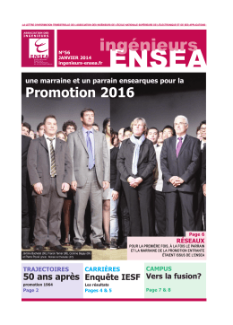Ingénieurs Ensea n°56 Janvier 2014