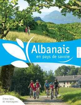 Voir la brochure - Office de tourisme Albanais en Pays de Savoie