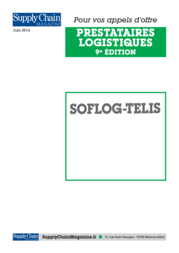SOFLOG-TELIS - Supply Chain Magazine