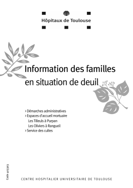 Informations des familles en situation de deuil [PDF