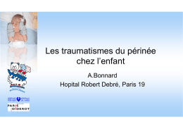 Traumatismes du Périnée - Bonnard - 15-09-2014
